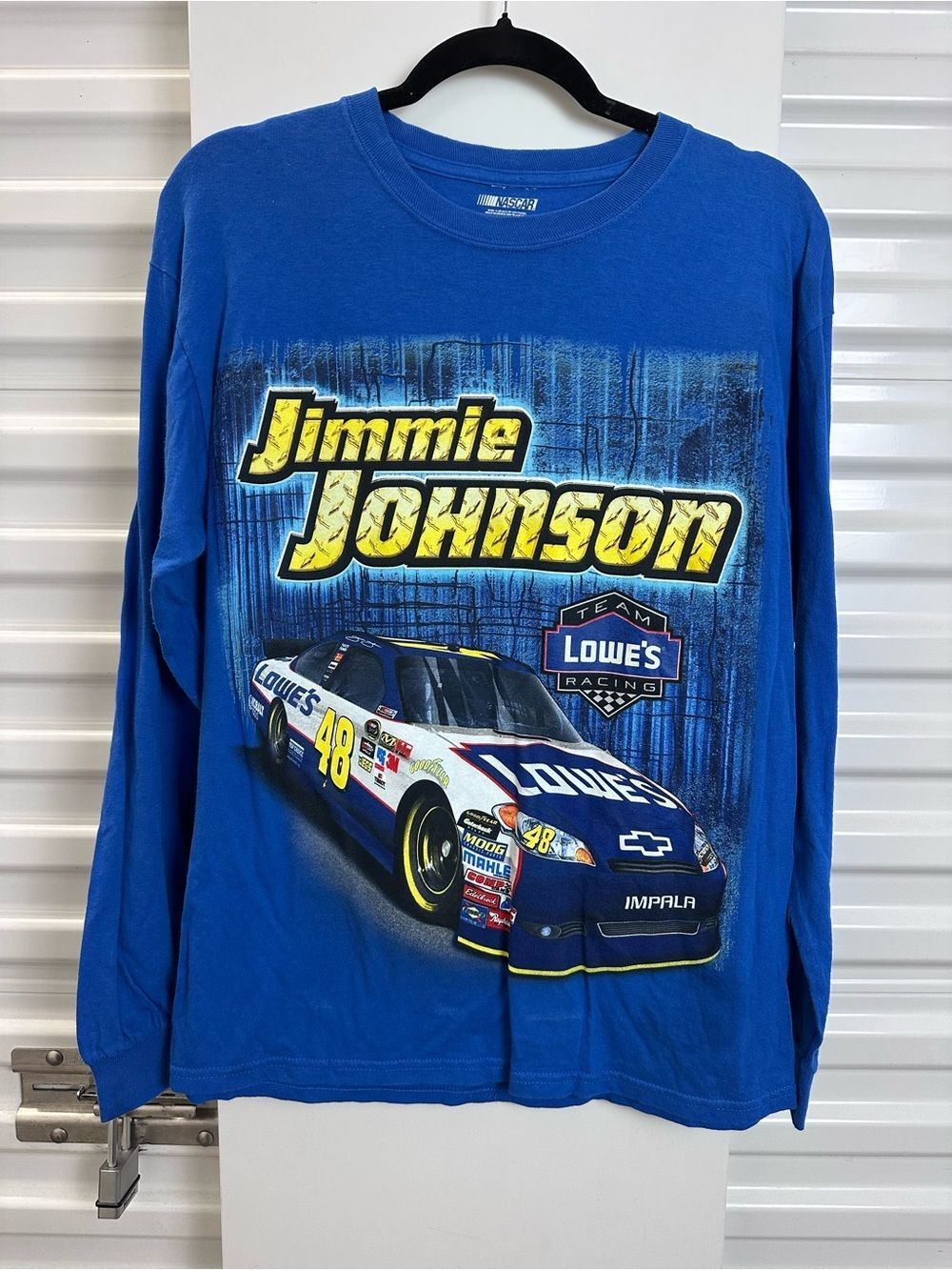 Nascar Jimmie Johnson Long-Sleeve Tee - Blue & Yellow